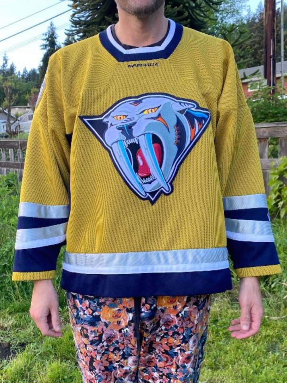 Nashville Predators Koho NHL hockey jersey "Mustard Cat"